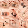 thumbnail image 4 of Pendientes de calavera de araña fantasma gótico de Halloween para mujeres, niñas y adolescentes, 4 of 5