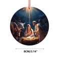 thumbnail image 3 of Xihbxyly Artículos En Liquidación para Mujeres 1 Colgante Madera para Coche de Belén Navideño, Diseño Tridimensional, con Bendición de Belén, 3 of 5