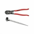 thumbnail image 2 of Teng Tools Scaffolding Podger Wrench 19 x 22 and 8 Inch Mini Bolt Cutters Bundle, Silver, 2 of 4