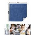 thumbnail image 5 of Cloth Napkins 1 Piece - 20x20 Inches, Navy Blue Washable Reusable Table Napkins, Vintage Country Monochrome Farmhouse Soft & Absortbent Dining Napkin for Party Wedding Hotel Restaurant, 5 of 8