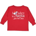 thumbnail image 3 of Inktastic I Believe in Santa 2 Boys or Girls Long Sleeve Toddler T-Shirt, 3 of 5