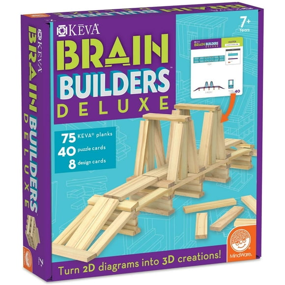 KEVA BRAIN BUILDERS DELUXE - KEVA BRAIN BUILDERS DELUXE