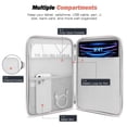 thumbnail image 5 of MoKo 9-11 Inch Tablet Sleeve Case, Fits 11inch iPad Air M3, iPad A16 2025, Pro 11 M4, iPad 10/9/8/7th, Galaxy Tab S9/S8/A8/A7, Protective Bag Carrying Case with Pocket,Gray White, 5 of 6