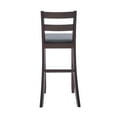 thumbnail image 5 of Linon Torino 31" Soho Ladder Back Indoor Wood Counter Stool, Merlot/Dark Brown Faux Leather, 5 of 9