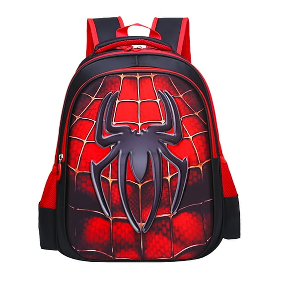 Anime Spider Backpack Cartoon Pattern Shoulder Backpacks Comic Book-Bag Waterproof Daypack