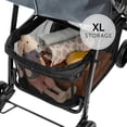 thumbnail image 5 of Hauck Sport T13 Lightweight Compact Foldable Baby Stroller Pushchair with Sunproof Canopy, Swiveling and Lockable Front Wheels, Charcoal Stone, 5 of 5
