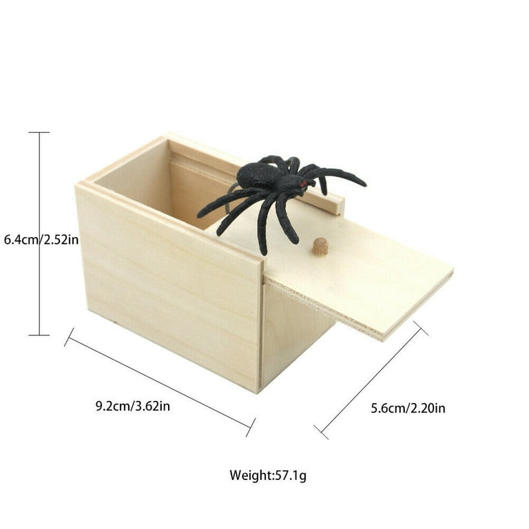 US 1-2 Pc Spider Scare Prank Box Handcrafted Novelty Present