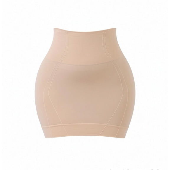 Dress for Women Solid Color Mini Skirt Seamless High Waist Stretch Bodycon Lift Fit Bottom for Daily Shaping Outfits