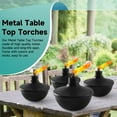 thumbnail image 5 of 8 Pack Metal Table Top Torches,23.5 oz Citronella Torches for Outside,Refillable Flame Light Torch with Wicks and Covers for Party, Garden Decor,DIY, 5 of 7
