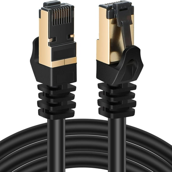 Saisn Cat 8 Ethernet Cable Heavy Duty High Speed Cat8 LAN Network Cable Shielded 40Gbps 2000Mhz SFTP Internet Patch Cord RJ45 Cable for Modem Router Gaming PC, 6 Feet