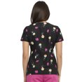 thumbnail image 2 of Tooniforms Scrubs Top For Women V-Neck Print TF626, 2 of 7