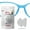 Clear, variant on Setex Gecko Grip Nano 0.6mm Anti Slip Eyeglass Nose Pads, (5 Clear Pair), Smallest and Thinnest Available, USA Made, 2000 Innovative Microstructured Fibers per Pad, 0.6mm x 6mm x 11mm