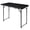 Black Woodgrain, variant on 4ft Folding Table, Portable Fold-in-Half Adjustable Height Utility Table for Indoor/Outdoor Use, Durable HDPE & Steel, Stable & Lightweight, Multi-Purpose, White