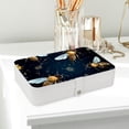 thumbnail image 6 of Honeybee PU Leather Necklace Organizer Jewelry Boxes Display Case with Removable Compartment, Portable, 6 of 6