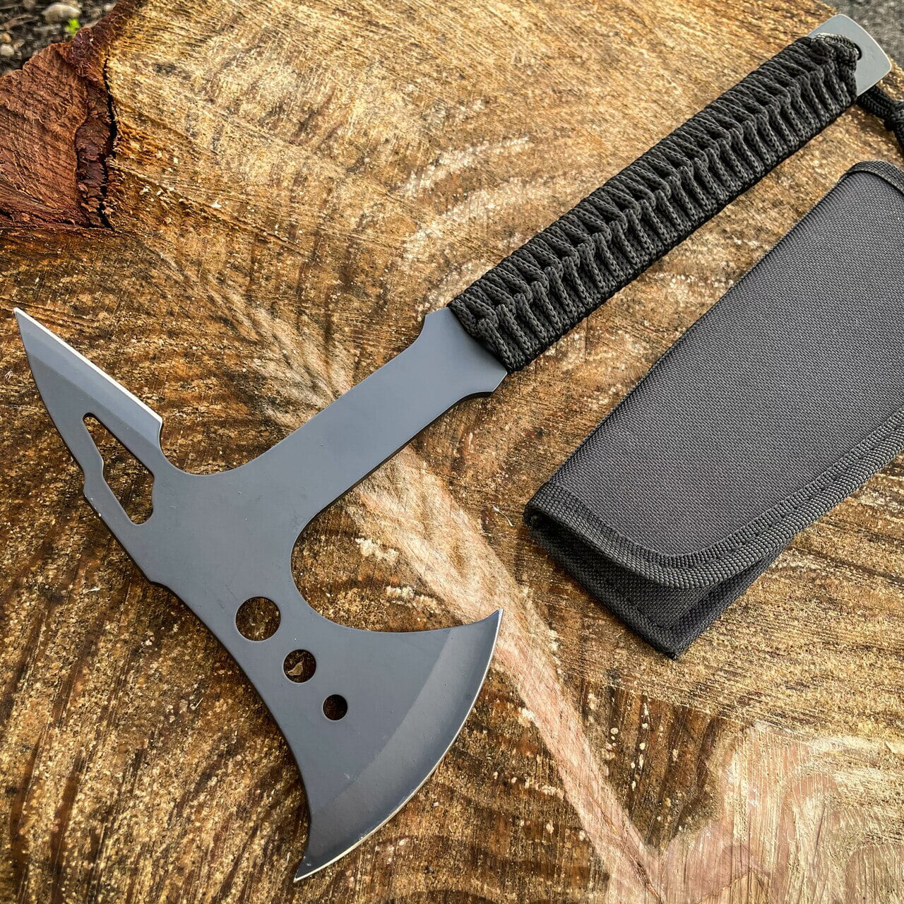 Details about   Tactical Survival Axe Kit Camping Tomahawk Hatchet Emergency Gear Hunting Set 