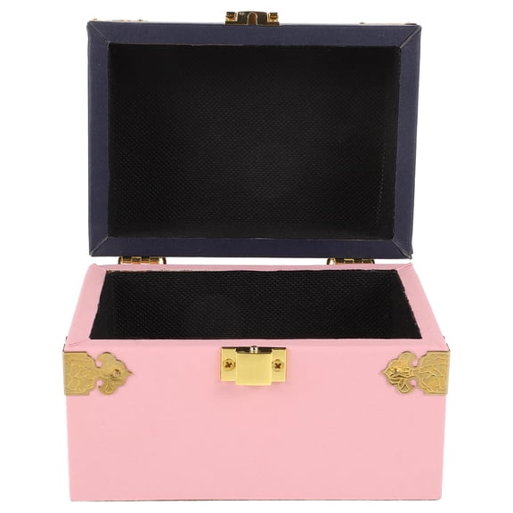 HONITANO Fine Workmanship Wooden Jewelry Box Rustic Metal Vanity Organizer