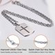 thumbnail image 4 of PROSTEEL Collar con forma de cruz con etiqueta de perro para hombres, niños, cadena colgante de plata de acero inoxidable, versículo de la Biblia, inspirador, religioso, cristiano, joyería, regalos, 4 of 7
