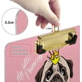 thumbnail image 4 of FMSHPON Cute Pug Dog Ballerina Pink Clipboard Hardboard Wood Nursing Clip Board and Pull for Standard A4 Letter 13x9 inches, 4 of 8