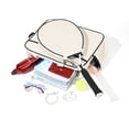 thumbnail image 2 of 2025 New Korean Fashion Large Capacity Tennis & Squash Racket Bag for Women - Holds 2-3 Rackets, Versatile Shoulder/Crossbody Straps, Durable Material, Compact & Portable - Ivory White with Blue Trim, 2 of 5