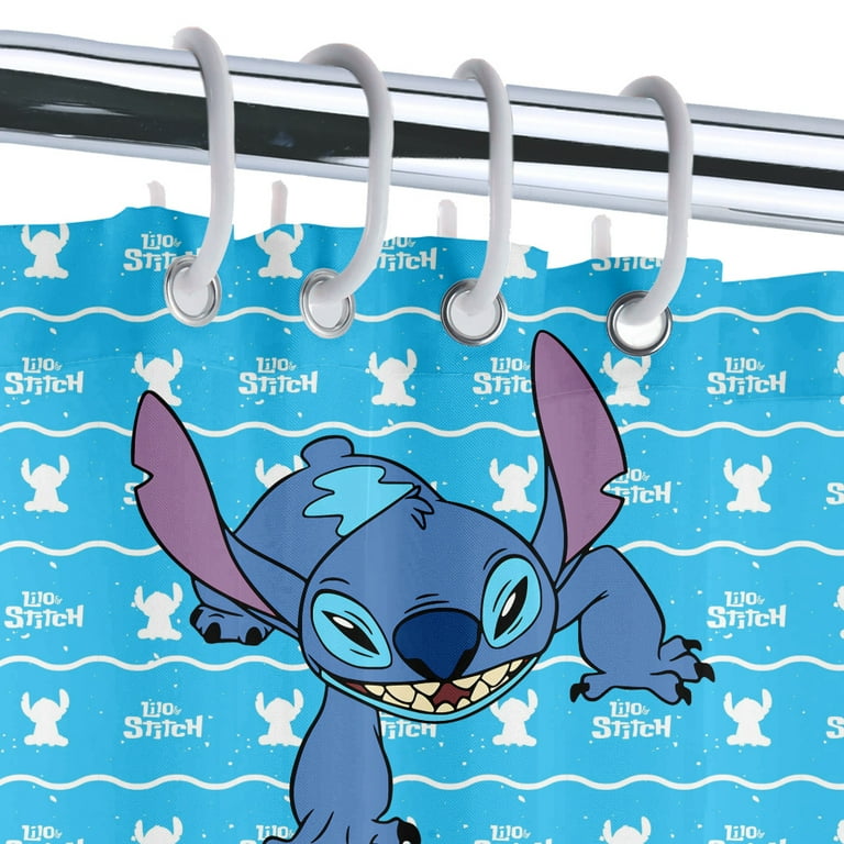 Lilo Stitch Curtains For Window Fashion Anime Pattern Bedroom