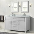 thumbnail image 6 of Bellaterra Home 800632-60DBN-WH 60 in. Double Vanity with Carrara Marble Top, White, 6 of 6
