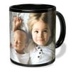 Customizable Fully Black Photo Mug with Designs, 11oz