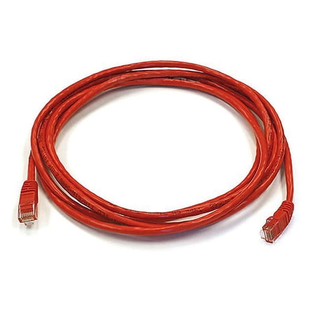UPC: 0844660034414 | Monoprice Cat6 Ethernet Patch Cable – Network Internet Cord – RJ45  Stranded  550Mhz  UTP  Pure Bare Copper Wire  24AWG  10ft  Red