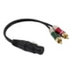 thumbnail image 2 of Cable XLR de 3 Clavijas a Cable de sonido Auxiliar RCA Doble Adaptador de Micrófono Cable 30cm 12 ", 2 of 7