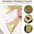 thumbnail image 3 of EeaseCA 1 Ensemble de Règle de Mesure Extérieure en Laiton, Outil de Mesure Triangulaire en Laiton, 3 of 9