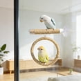 thumbnail image 4 of Klon Suction Cup Bird Swing Comfortable Grip Parrot Play Stand With Linen Rope Easy To Assemble Small Bird Swing, 4 of 5