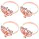thumbnail image 2 of GOOHOCHY 4 hebillas para servilletas, decorativas, de metal, para hotel, de aleación., 2 of 8