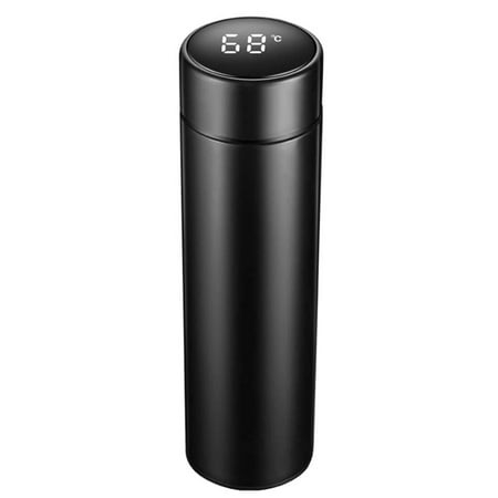 

FTjfrsbc Digital Thermal Water Cup Touch Display Temperature Vacuum Flasks (Black)