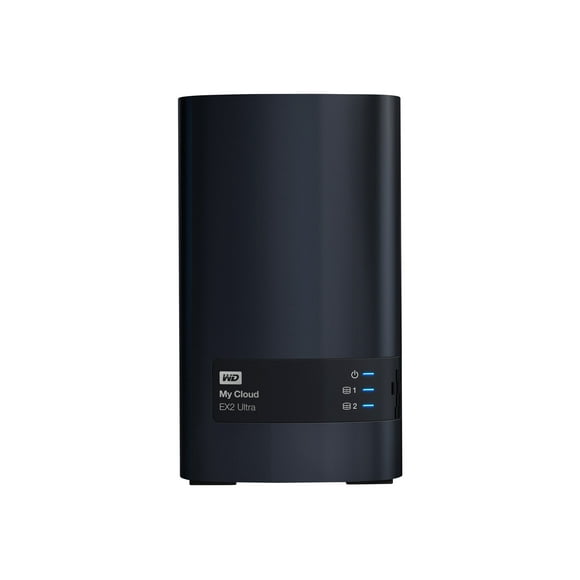 WD My Cloud EX2 Ultra WDBVBZ0000NCH - Périphérique de Stockage en Nuage Personnel - 2 Baies - RAID RAID 0, 1, JBOD - RAM 1 GB - Gigabit Ethernet - iSCSI support