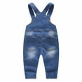 thumbnail image 2 of KIDSCOOL SPACE Baby & Little Boys/Girls Blue Denim Dungaree,Jean Overalls,Blue,18-24 Months, 2 of 7