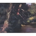 thumbnail image 1 of Forêt Rivière Nature Extra Large Papier Peint Frontière Retro Design, Rouleau 15' x 12", 1 of 3