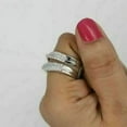 thumbnail image 2 of 2CT Round Cut Lab-Created Diamond Enhancer Wedding Ring Wrap 14k White Gold Plated, 2 of 2