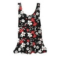 thumbnail image 2 of Rciityk Black Womens Tank Tops Dressy Casual Sleeveless Tunic Shirts Summer Tops Crew Neck Floral Print Loose Fits Blouses, 2 of 5