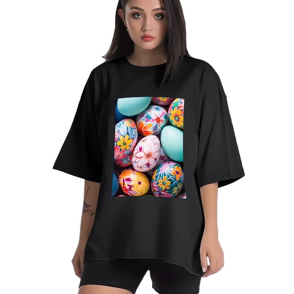 Plus Size Shirt for Women Black Tops for Women Short Sleeves Shirt for Women Easter 201 T Shirt Crewneck Shirt for Women XS