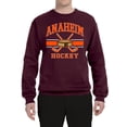 thumbnail image 2 of Wild Bobby City of Anaheim Hockey Fantasy Fan Sports Unisex Crewneck Sweatshirt, Maroon, Medium, 2 of 5