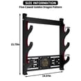 thumbnail image 6 of Petoto 3 Tier Wall-Mounted Sword Stand, Sword Holder Display Stand, Wooden Sword Holder, Black, 6 of 9