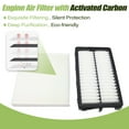 thumbnail image 3 of Engine Air Filter Cabin Air Filter with Activated Carbon Fit For Kia Sorento/K5/Santa Fe 2021-2024,Sportage 2023-2024 Fit For Hyundai Santa Cruz Tucson Carnival 2022-2024 Sonata 2020-2024#28113-L1000, 3 of 7