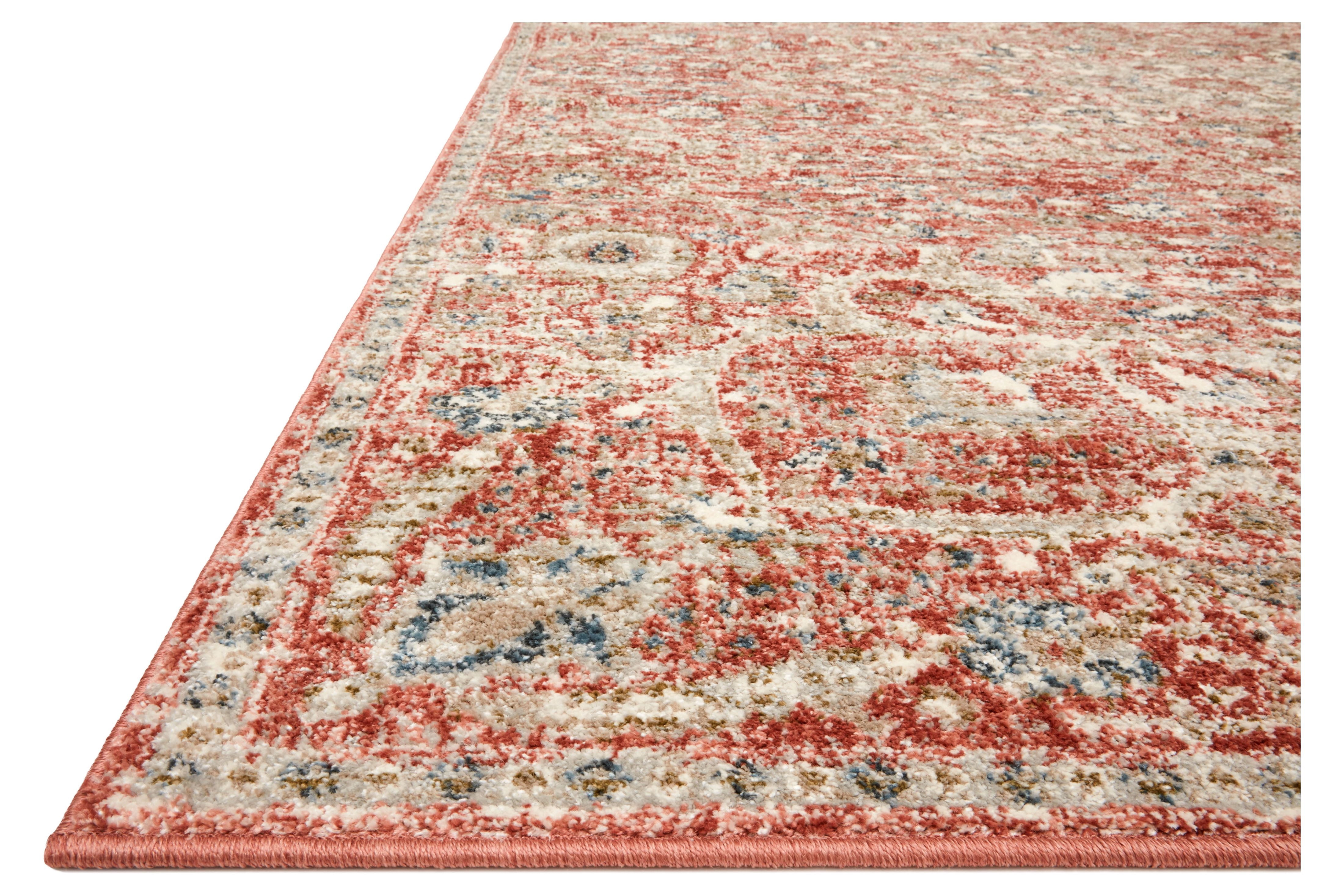 Loloi Saban SAB-02 Oriental Rust / Beige Area Rug 7'-10" x 10'