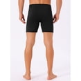 thumbnail image 3 of DARING DIVA Men's Lightweight Solid Color Soft Stretch Open-fly Boxer Briefs 28 Black, 3 of 6