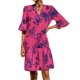thumbnail image 3 of Vestido corto de verano en línea A para mujer Color sólido/impresión floral Vestido de manga corta y cuello en V Nituyy Vestido pastel estampado de mujer con cuello en V, 3 of 5
