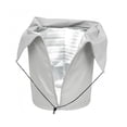 thumbnail image 3 of 45x50cm Grey PP Plant Frost Protection Cover with Drawstring & Lock - Insulated Aluminum Lined Winter Freeze Shield for Small/Medium Shrubs, Potted Trees, Roses - Reusable Outdoor Plant Warmer &, 3 of 6