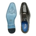 thumbnail image 2 of Belvedere Genuine Ostrich Quill Orlando Black Men’s Oxford Shoes (14), 2 of 3