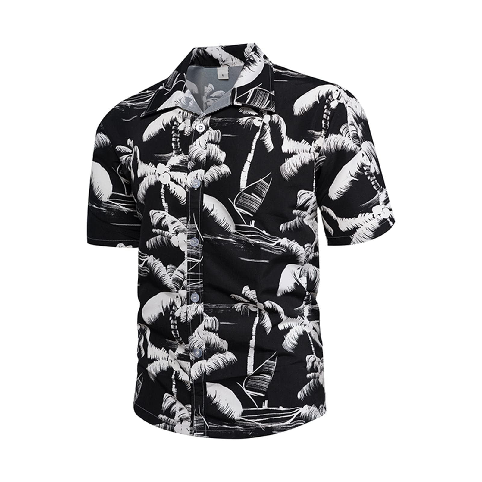  Love Scissors and Comb Men Hawaiian Shirt Short Sleeve Button  Down Casual Beach Shirts Tees XS : Sports & Outdoors