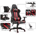thumbnail image 4 of Costway High Back Race Car Style Gaming Chair Swivel Computer Seat Red, 4 of 10