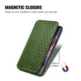 thumbnail image 5 of Compatible for Samsung Galaxy S23 Ultra, Embossed Pattern PU Leather Magnetic Closure Suction Flip Cover with Credit Card Slots Kickstand Soft Silicone Anti-Scratches Shockproof Case,Green, 5 of 8