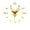 Gold, variant on Deer Head Large Wall Clock